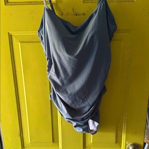 Elegant Blue Women's One-Piece Swimsuit